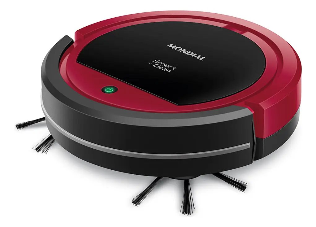 Robô aspirador Mondial RB-07 vermelho e preto
