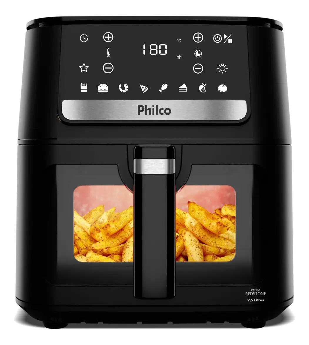 Air Fryer Philco PAF95A 9,5L Visor Glass